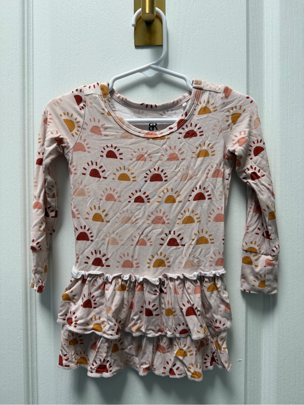 Bums and Roses Ruffle Dress & Ribbed Tights Set - Rise Above - Picture 2 of 3